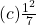 (c) \frac{1^2}{7}