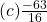 (c)\frac{-63}{16}