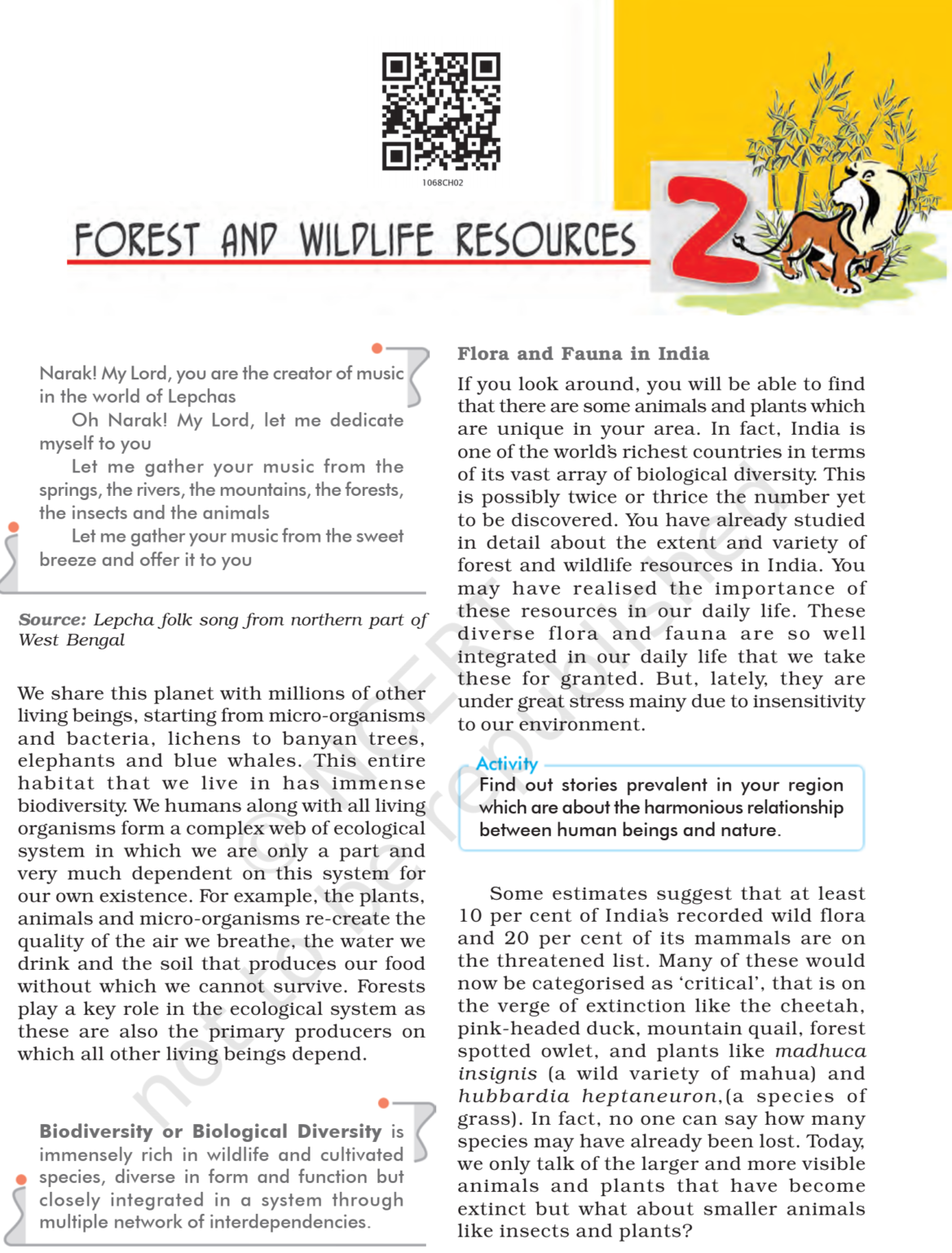 NCERT Book Class 10 Social Science (Geography) Chapter 2 Forest and ...