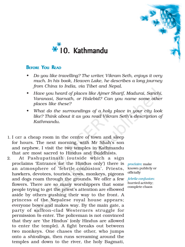 ncert-book-class-9-english-chapter-10-kathmandu