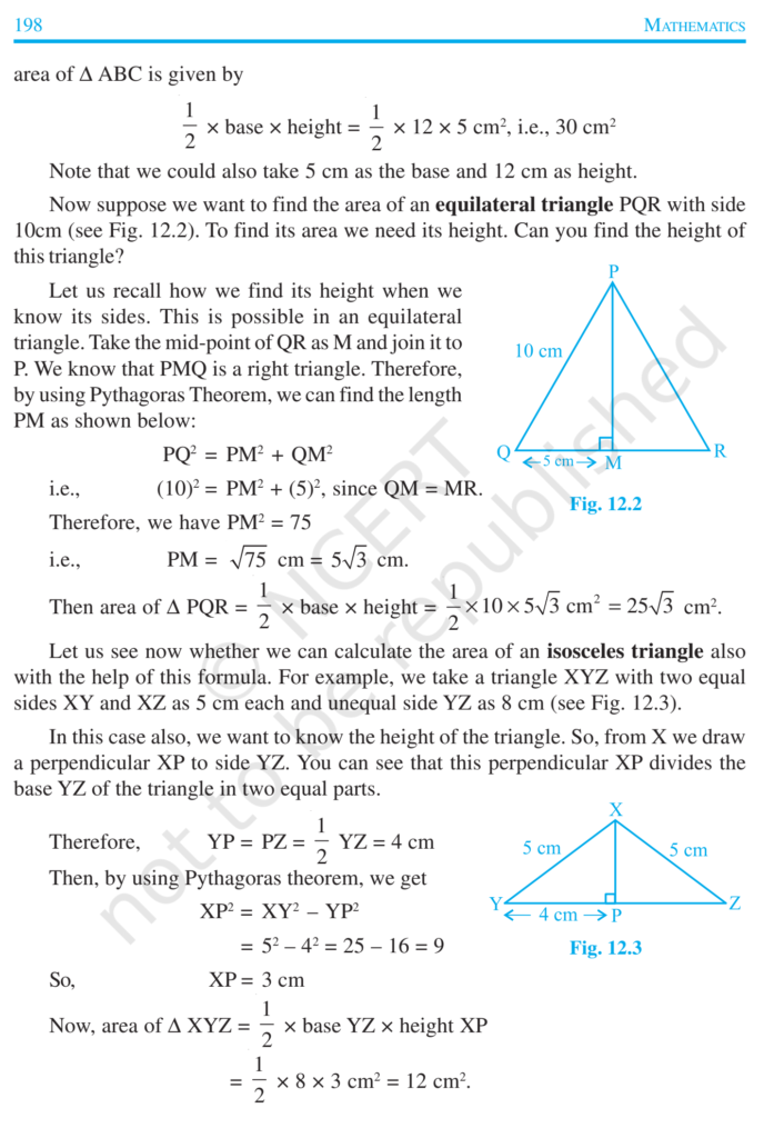 Ncert Book Class 9 Maths Chapter 12 Heron S Formula