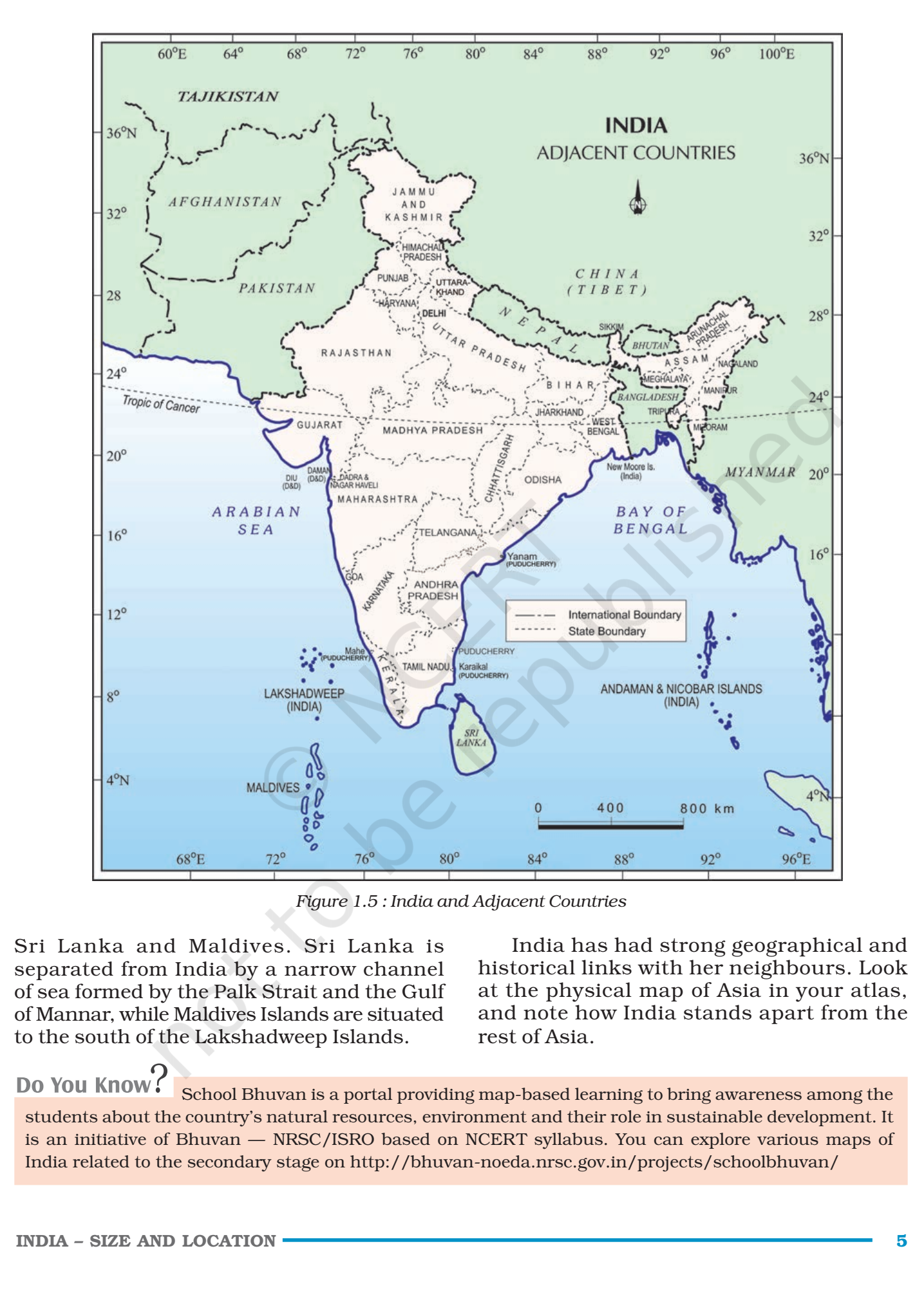 NCERT Book Class 9 Social Science (Geography) Chapter 1 India Size And ...