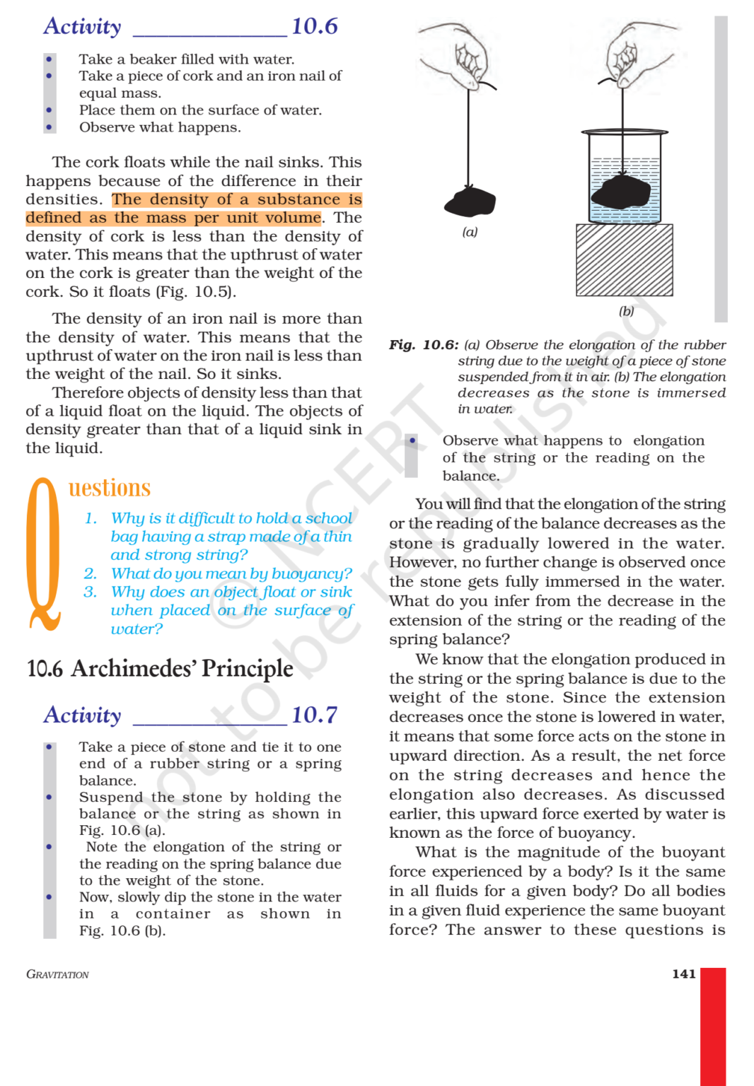 Ncert Book Class 9 Science Chapter 10 Gravitation 5226