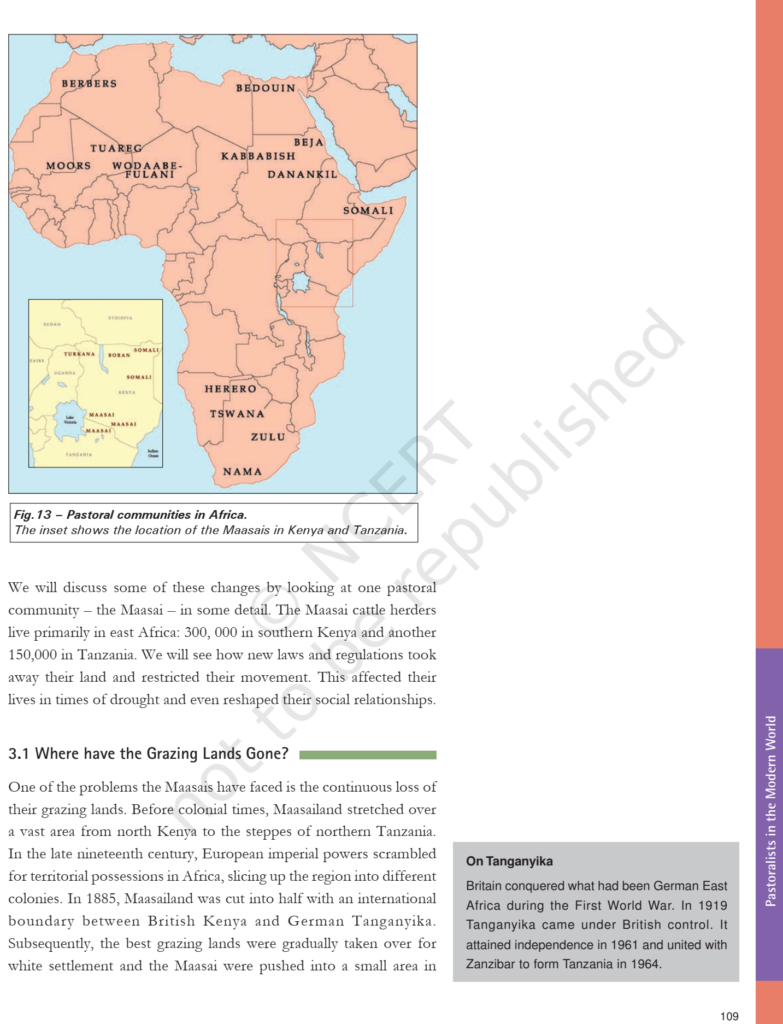 NCERT Book Class 9 Social Science (History) Chapter 5 Pastoralists In ...