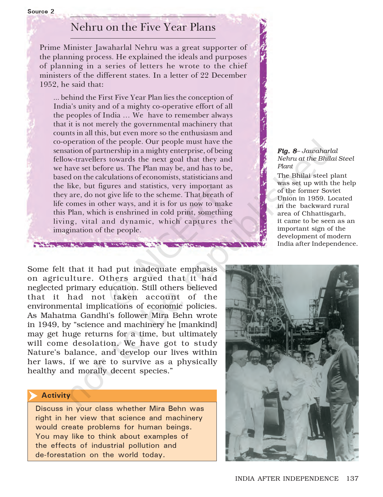 Ncert Book Class 8 (history) Chapter 10 India After Independence