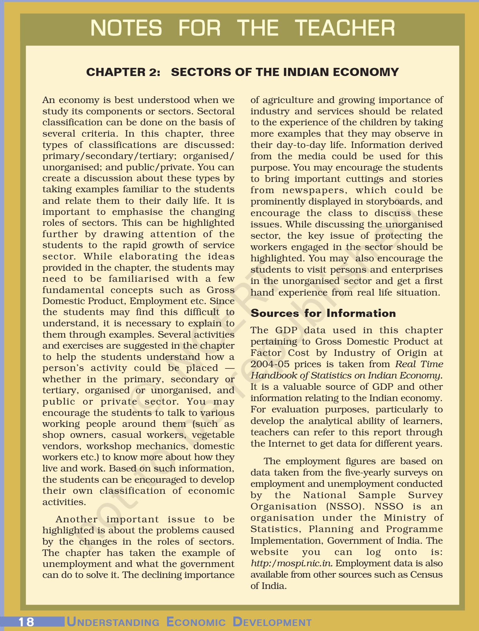 NCERT Book Class 10 Social Science (Economics) Sectors Of Indian ...