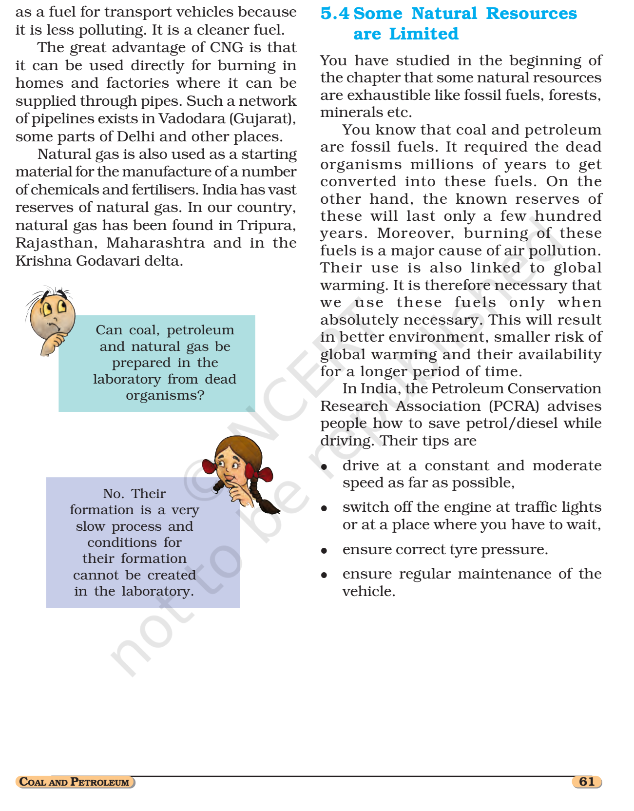 NCERT Book Class 8 (Science) Chapter 5 Coal And Petroleum