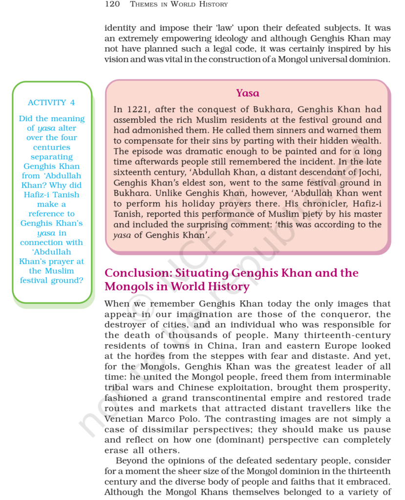 NCERT Book Class 11 (History) Chapter 5 Nomadic Empires