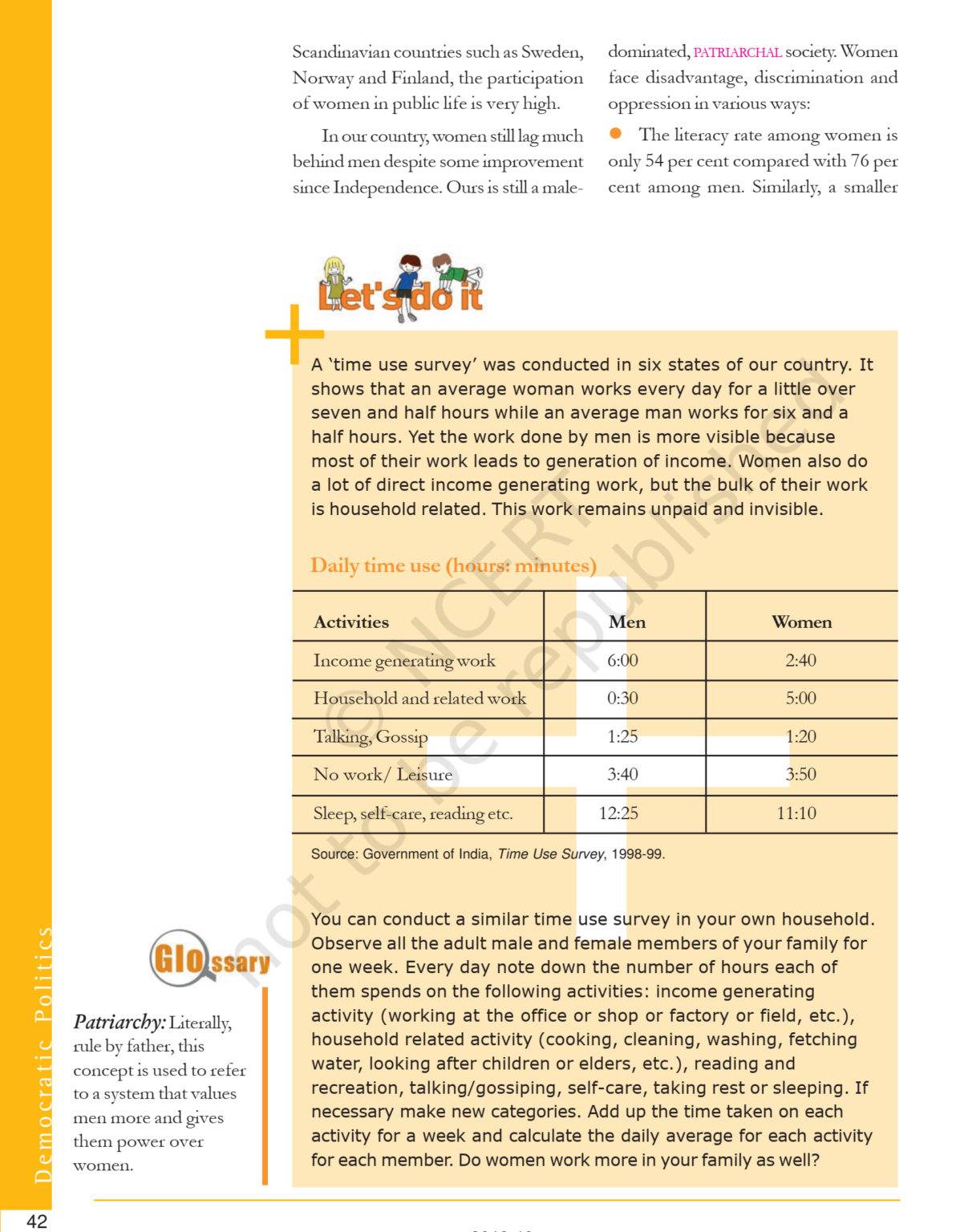 Ncert Book Class 10 Social Science Civics Chapter 4 Gender Religion And Caste