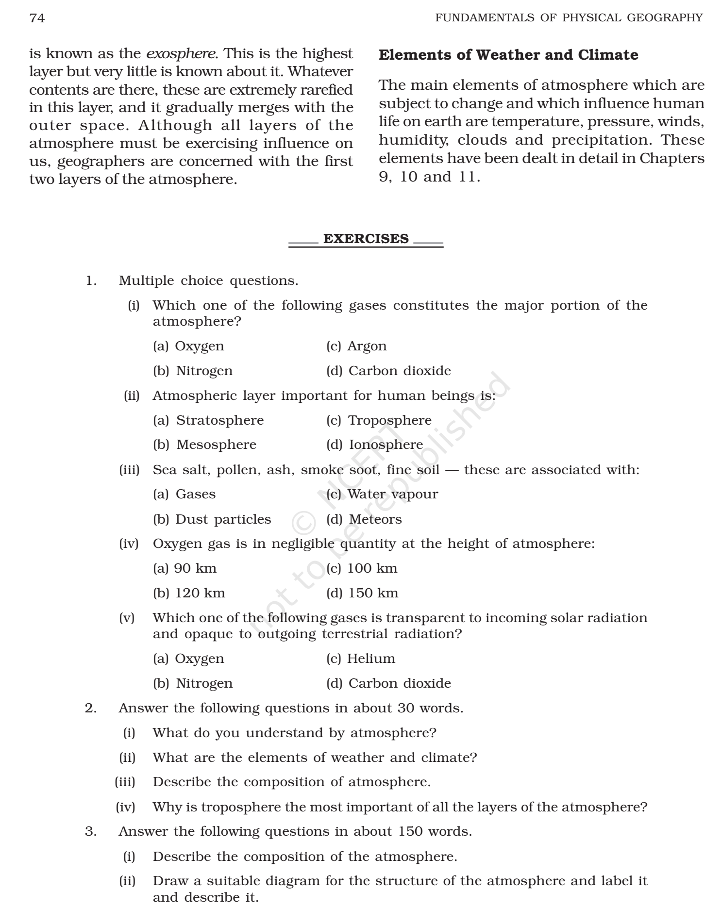 NCERT Book Class 11 (Geography) Chapter 8 Composition and Structure of ...