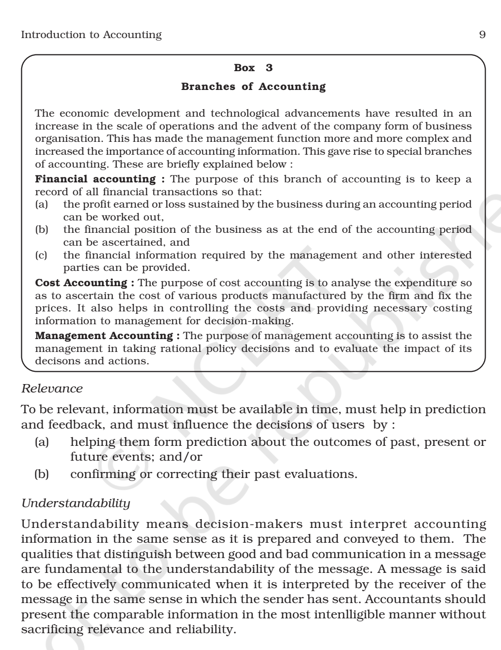 NCERT Book Class 11 (Accountancy) Chapter 1 Introduction to Accounting