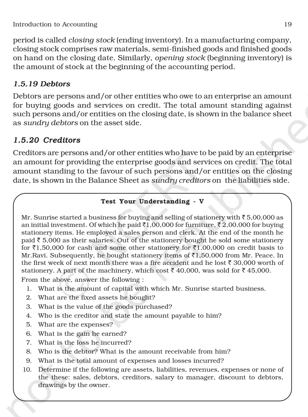 NCERT Book Class 11 (Accountancy) Chapter 1 Introduction to Accounting