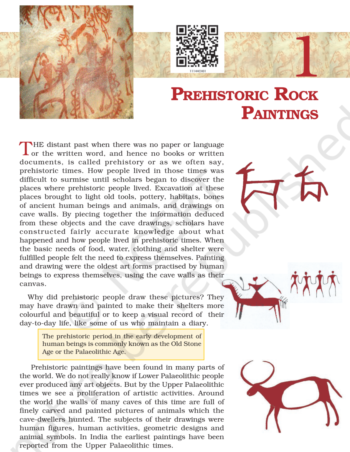 write an essay on pre historic rock art