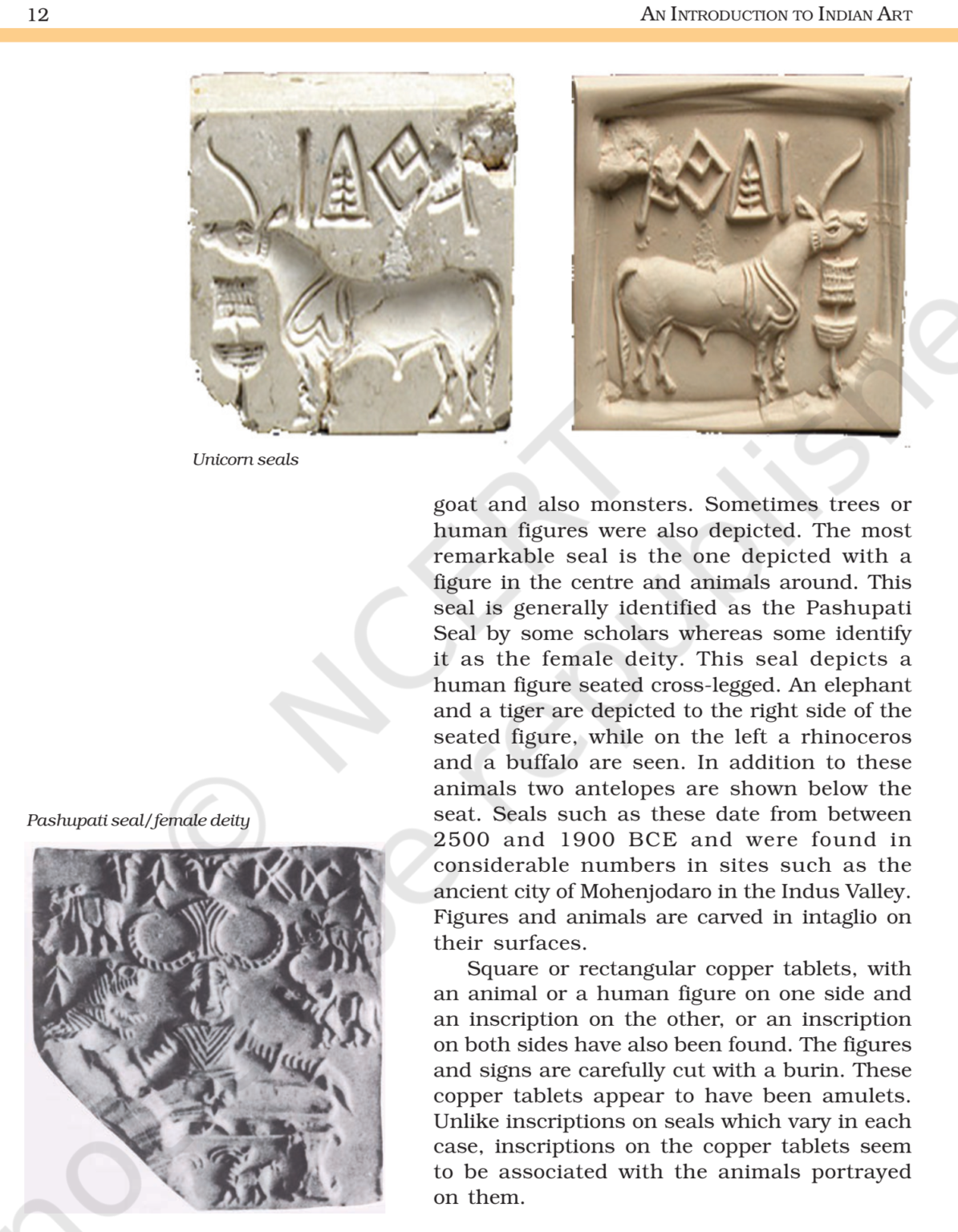 NCERT Book Class 11 (Fine Art) Chapter 2 Arts of the Indus Valley