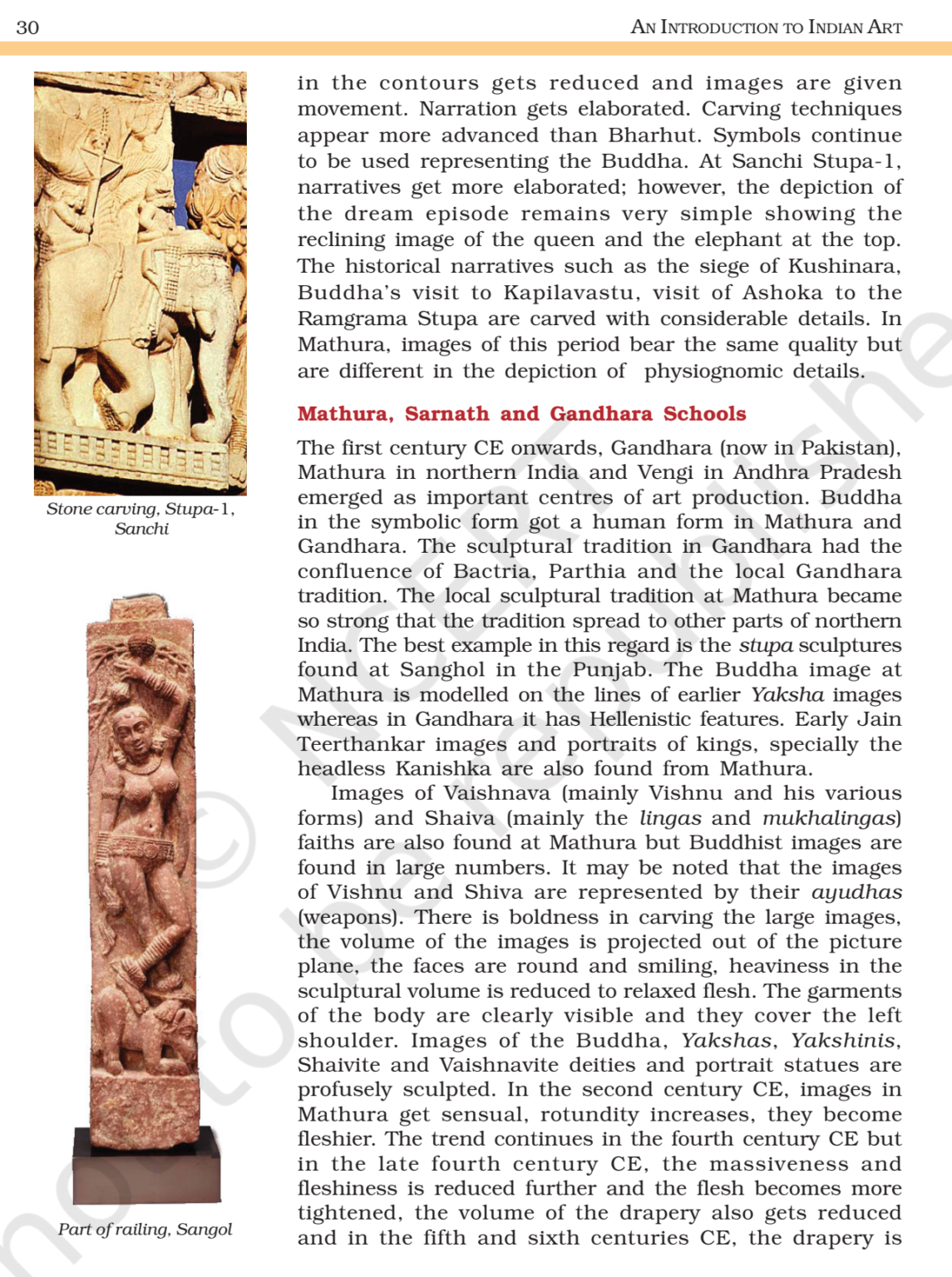 NCERT Book Class 11 (Fine Art) Chapter 4 Post-Mauryan Trends in Indian ...