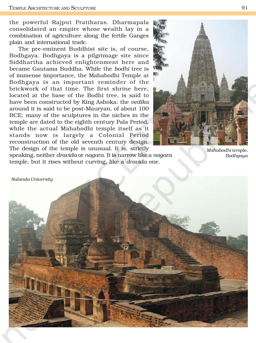 NCERT Book Class 11 (Fine Art) Chapter 6 Temple Architecture And ...