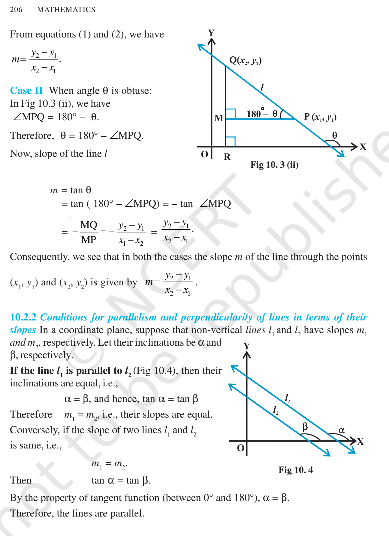 NCERT Book Class 11 (Maths) Chapter 10 STRAIGHT LINES