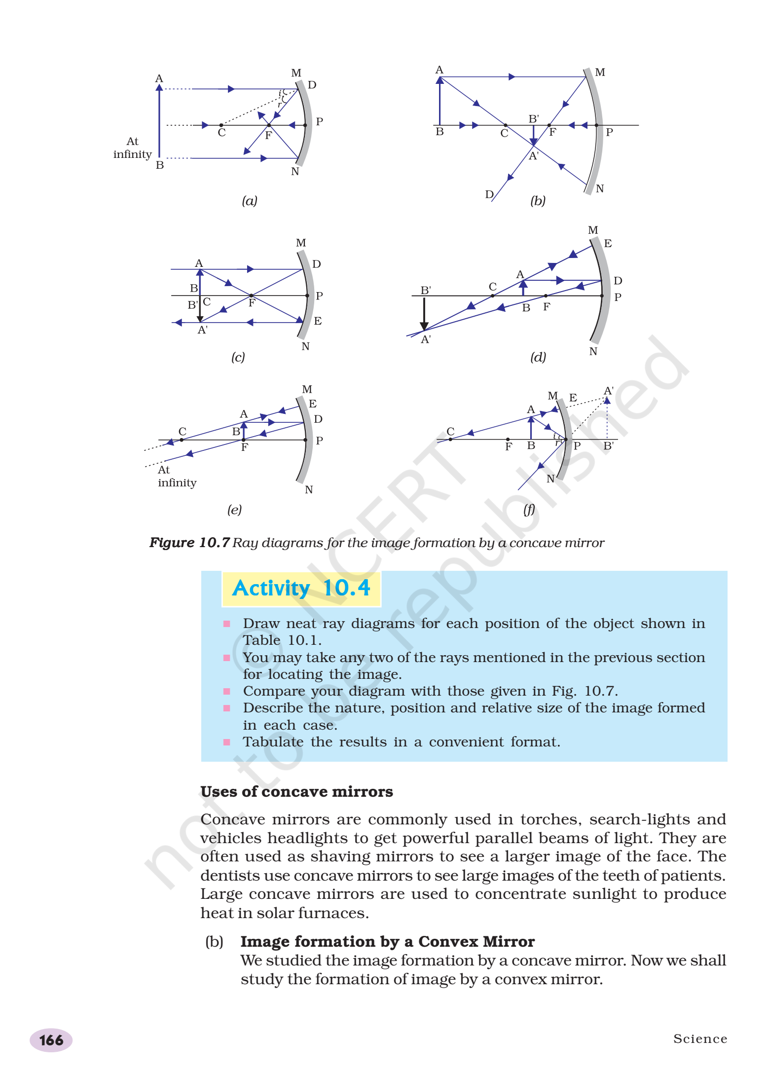 NCERT Book Class 10 (Science) Chapter 10 Light Reflection and Refraction