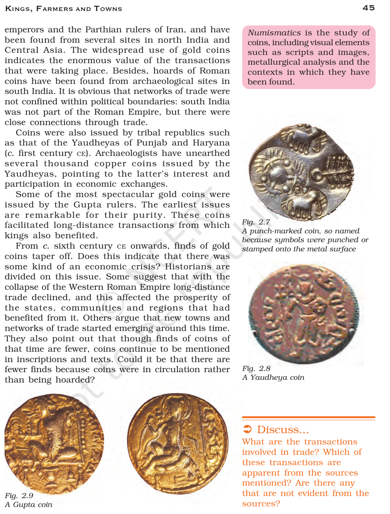 NCERT Book Class 11 (History) Chapter 2 Kings, Farmers and Towns Early ...