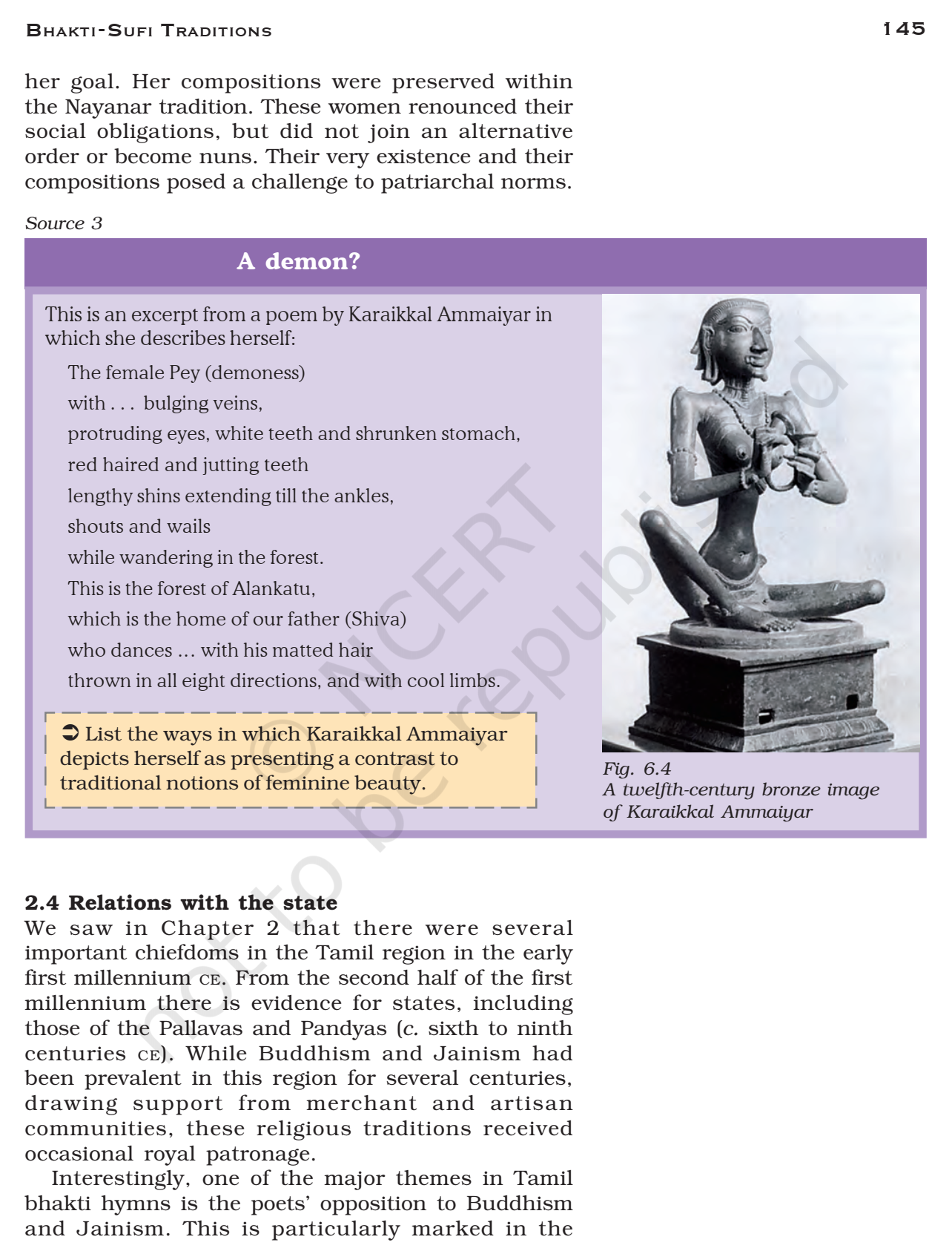 NCERT Book Class 11 (History) Chapter 6 Bhakti-Sufi Traditions Changes ...