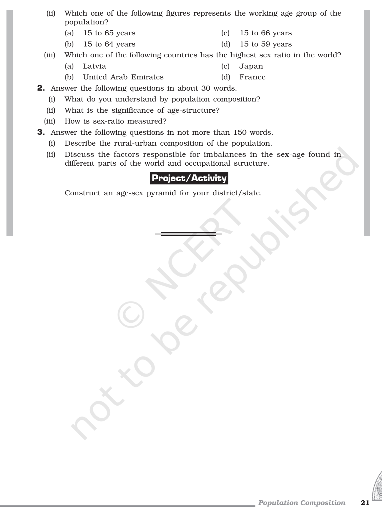 class 11 geography chapter 3 question answer