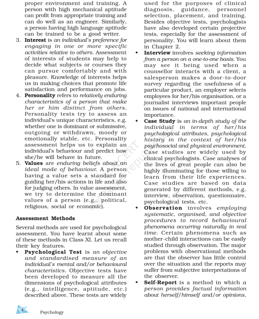 Ncert Book Class 12 Psychology Chapter 1 Variation In Psychological Attributes 9236