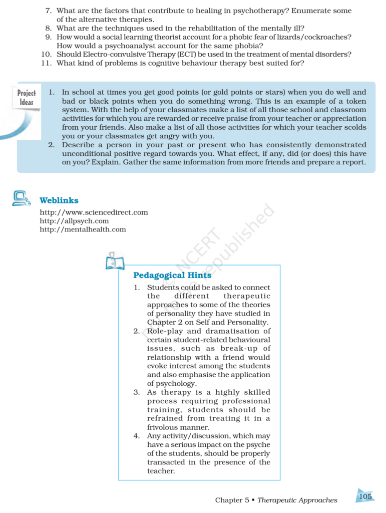 class 12 psychology chapter 5 assignment