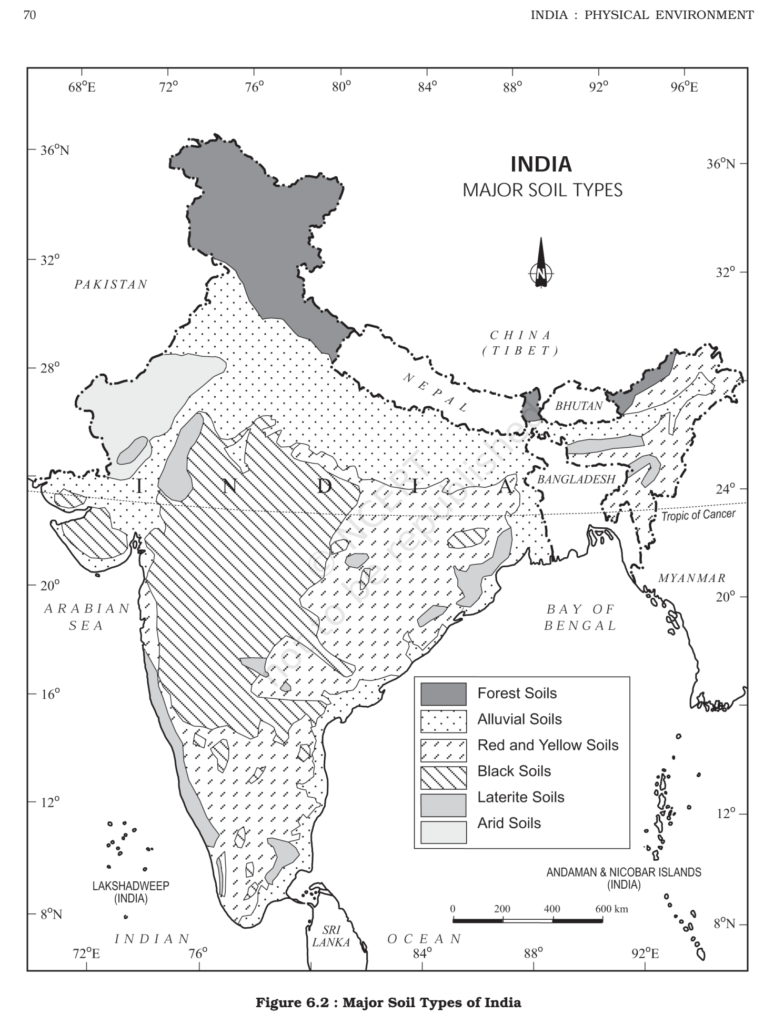 NCERT Book Class 11 (India Physical Environment) Chapter 6 Soils