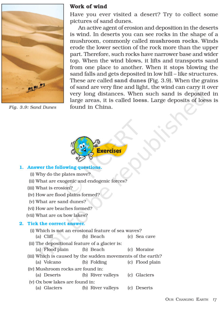 NCERT Books For Class 7 Social Science (Geography) Our Changing Earth