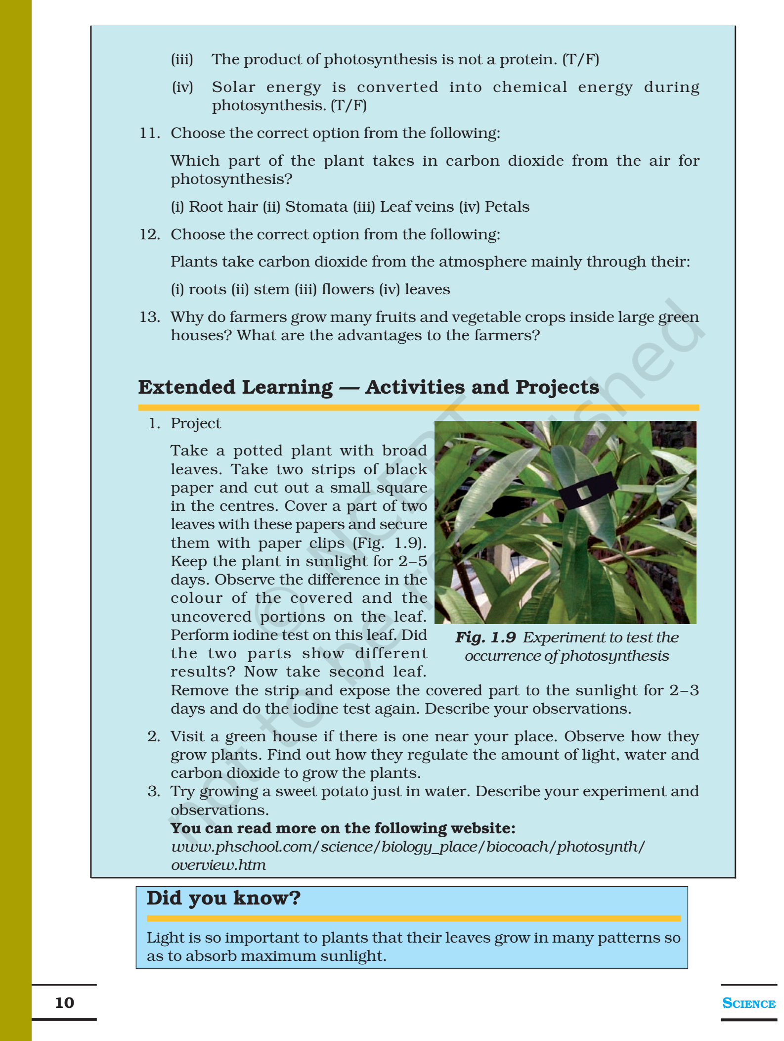 NCERT Books For Class 7 Science Nutrition in Plants