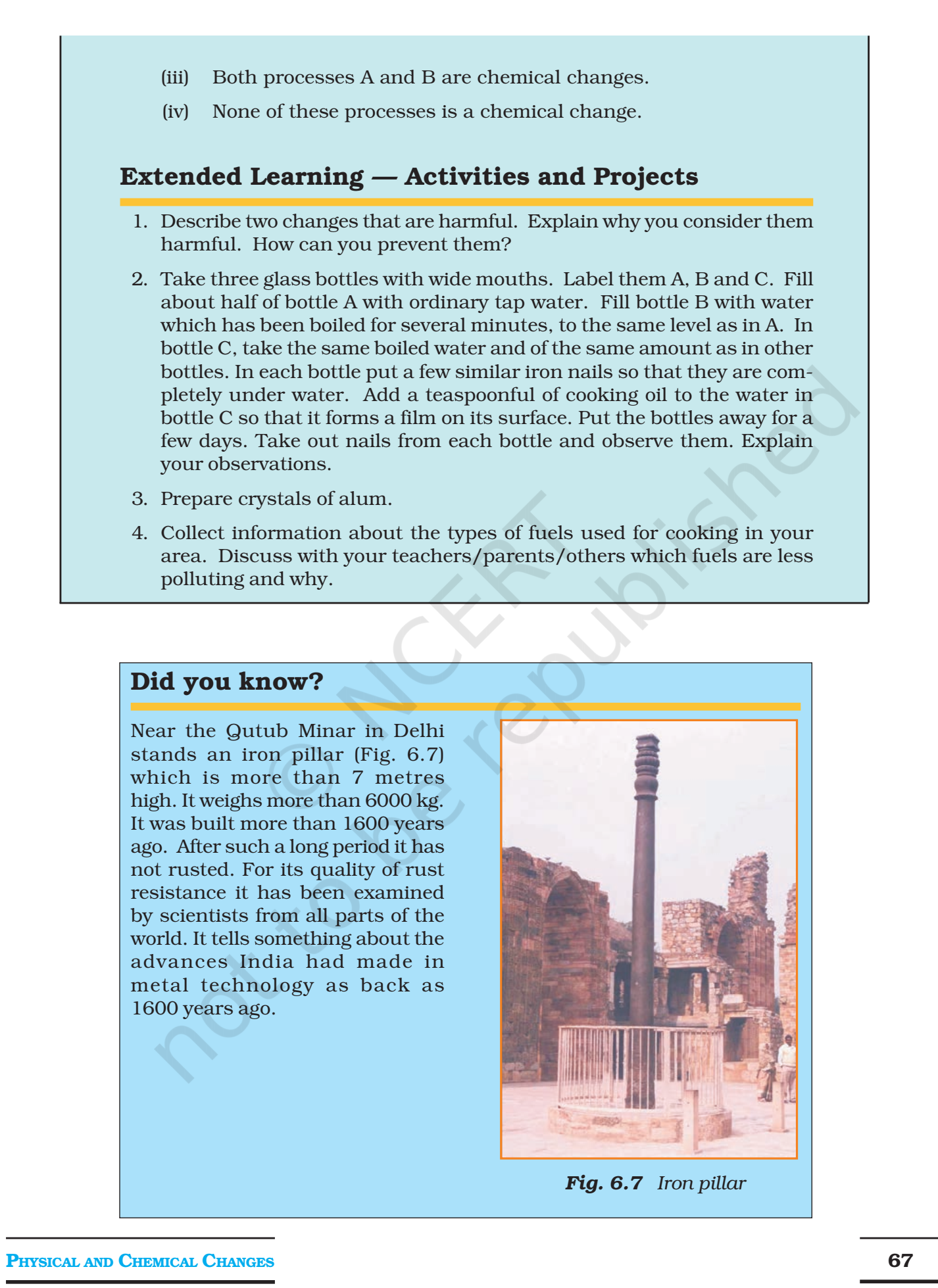 NCERT Books For Class 7 Science Physical and Chemical Changes
