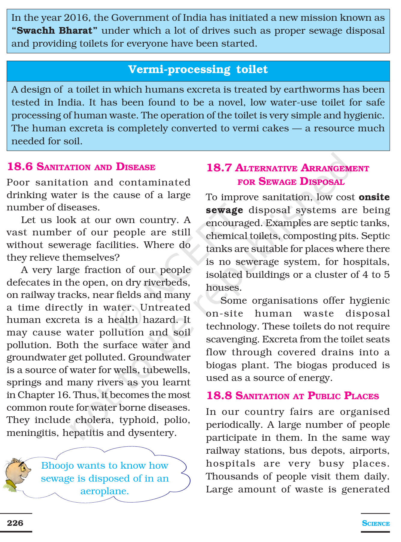 NCERT Books For Class 7 Science Wastewater Story