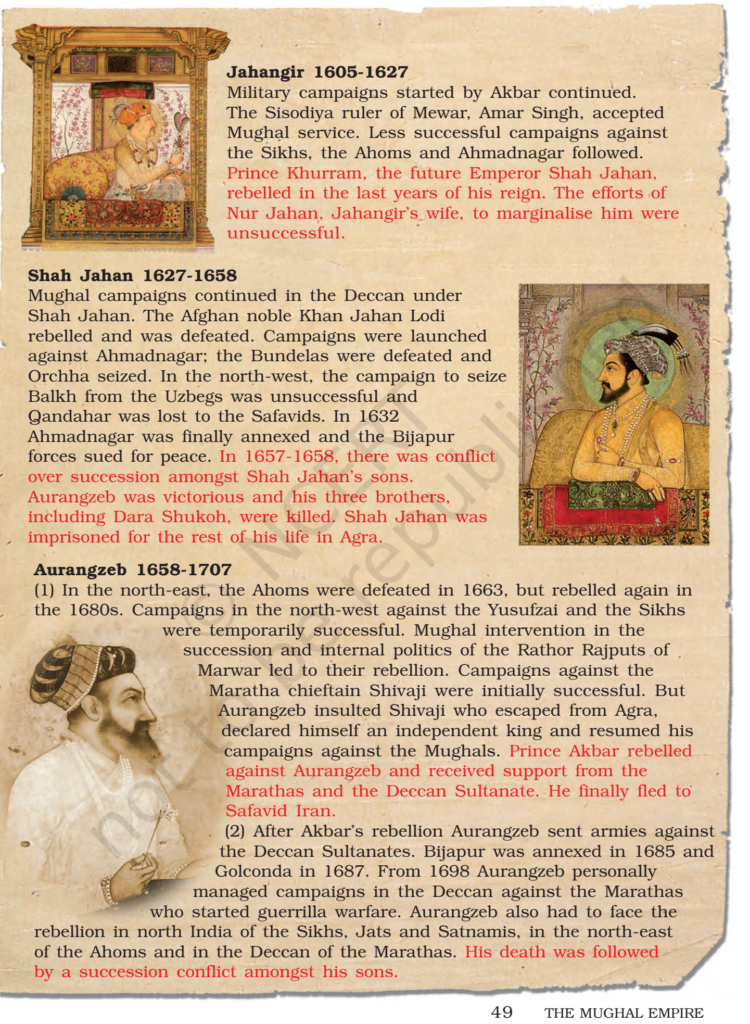 NCERT Books For Class 7 Social Science (History) The Mughal Empire