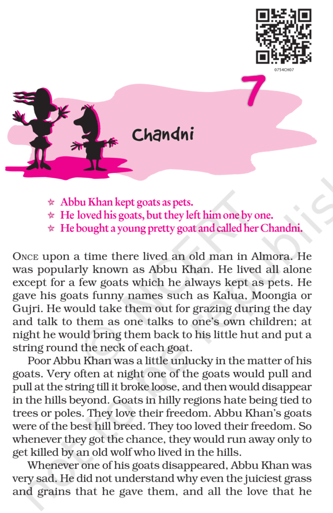 (English) NCERT Book For Class 7 Chapter 7 Chandni