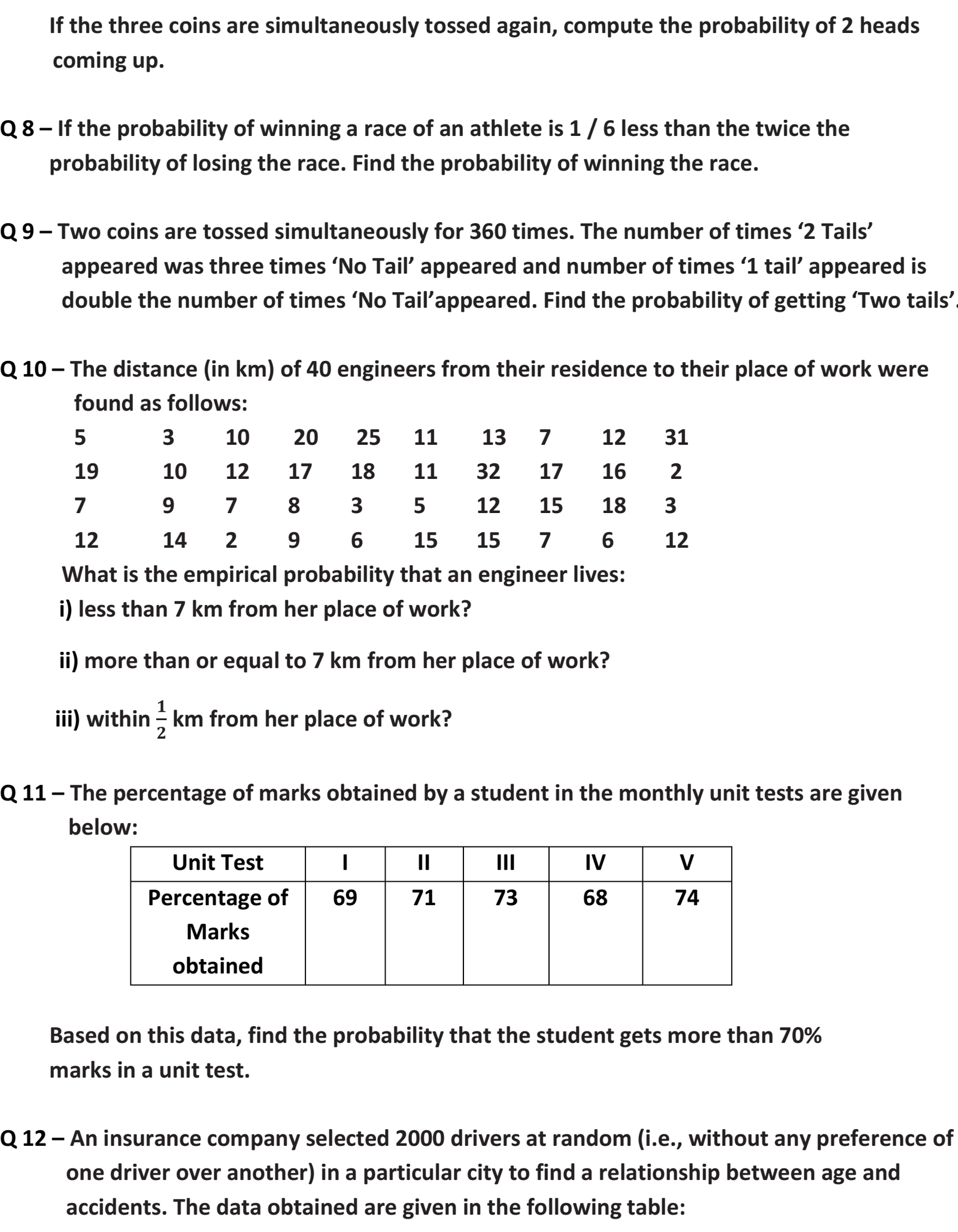 probability assignment class 9