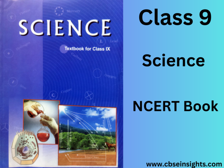 science text book for class 9 ncert